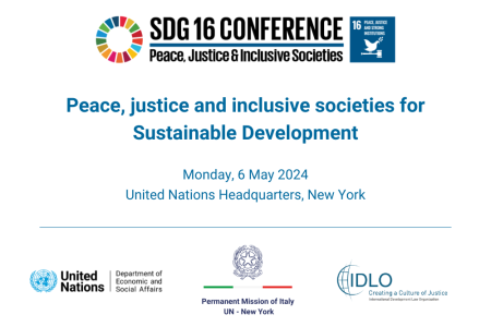 SDG 16 Conference Banner