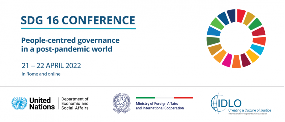 2022 SDG 16 Conference Banner