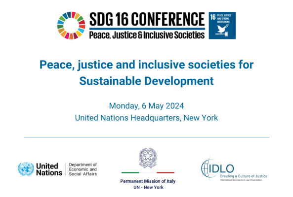 SDG 16 Conference Banner