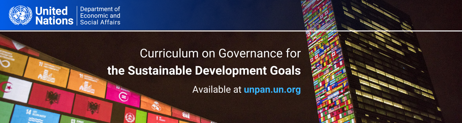 Curriculum on Governance for the SDGs Banner
