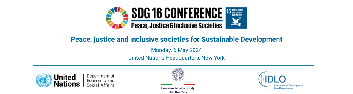 2024 SDG 16 Conference Banner