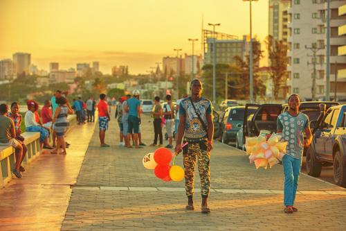 Street vendors in Mozambique