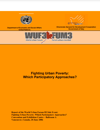 Fighting Urban Poverty: Which Participatory Approaches?