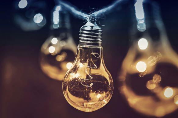 Light bulbs to depict innovation